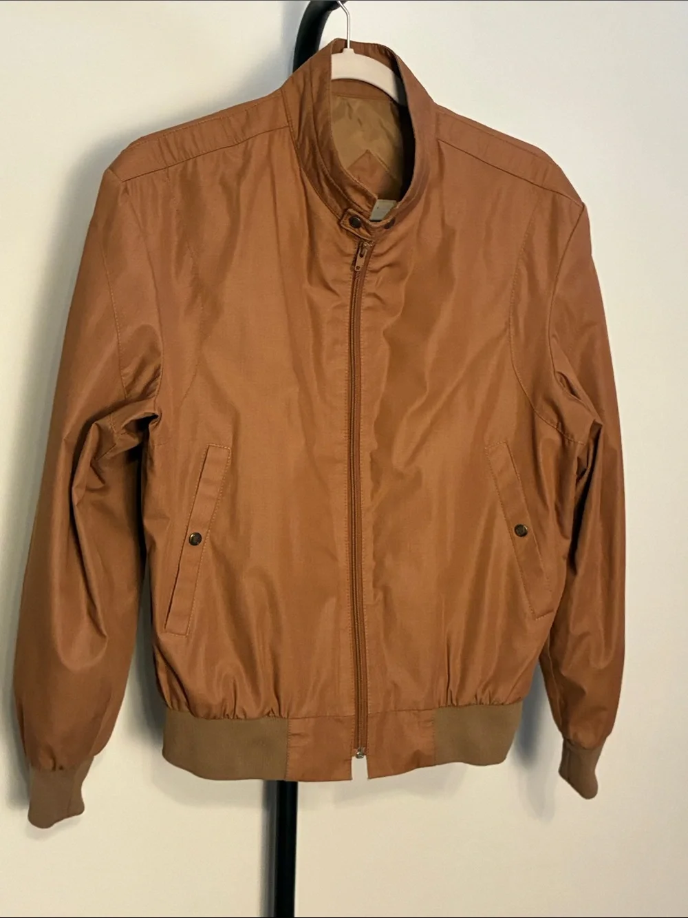 Vintage London Fog Outdoors Unlimited Tan Jacket Full Zip size 38 Reg / XS